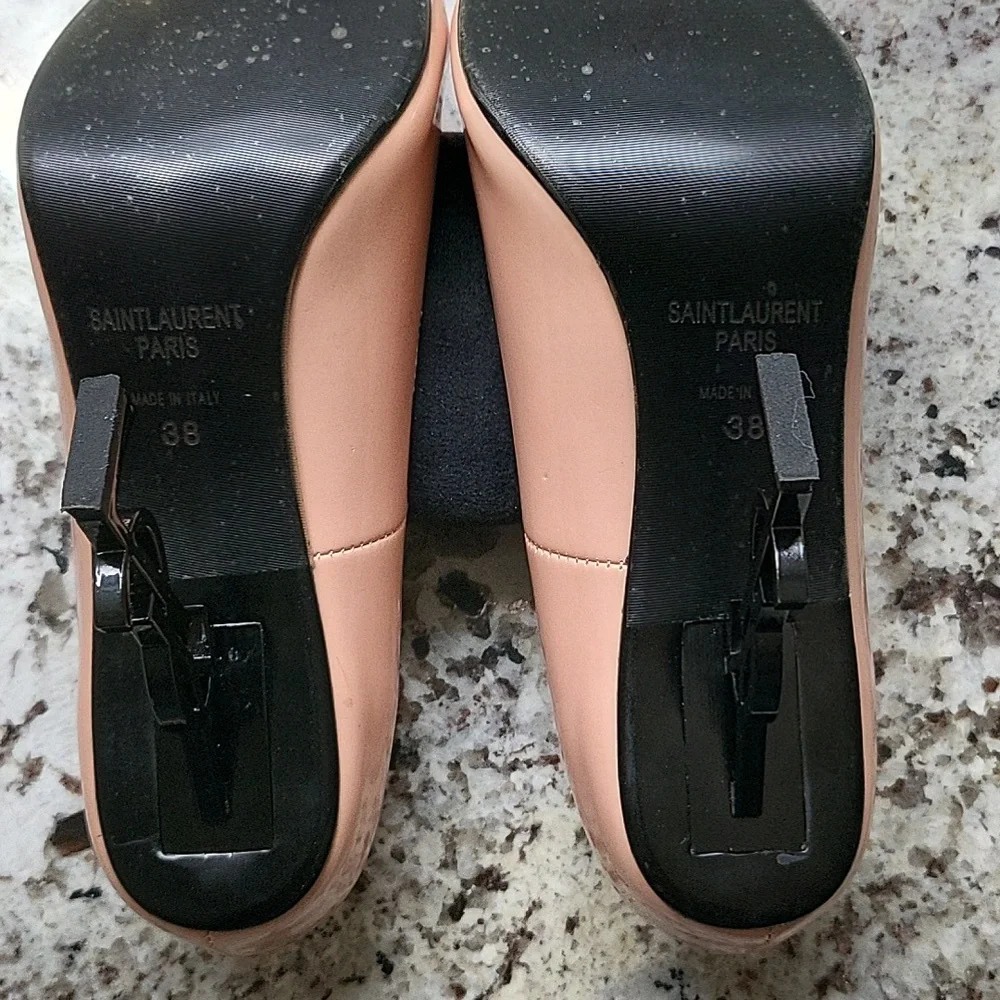YSL Opyum Point-toe Patton Leather Heels - Picture 4 of 5